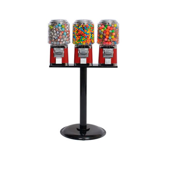 Titan Round Triple Head Gumball Machine