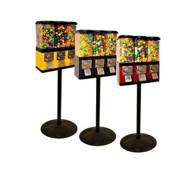 Triple Pod Gumball Machine-Retro Stand - Imagen 2