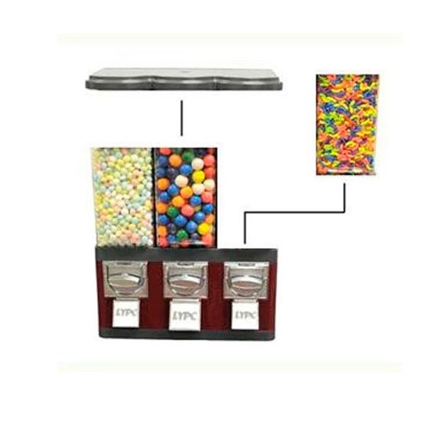 Triple Pod Gumball Machine-Retro Stand - Imagen 3